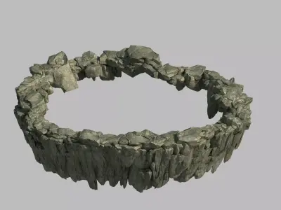 Xinshoucun cliffs 1 3D model