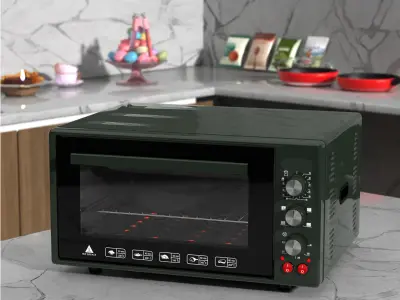 Kitchen mini oven 3D model