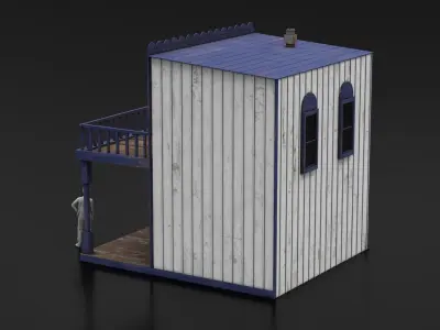 West Wild Home 07 Low-poly 3D model