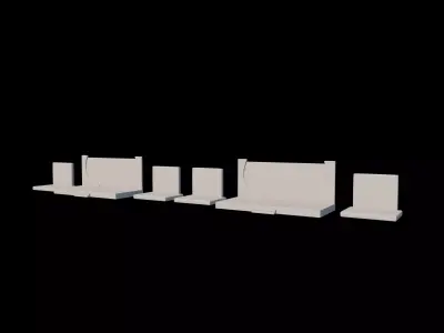 stage backdrop 3D model