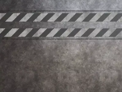 Metal Panel Hazard Stripes PBR SEAMLESS Texture