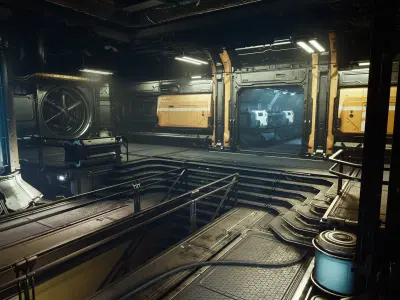 JUPITER - Sci-Fi Modular Environment UE Kit  Low-poly 3D model