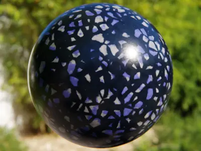 Procedural Purple Terrazzo Marble Texture - Night Accent Texture