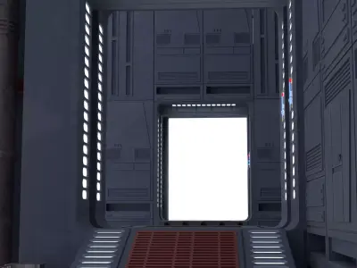 Set 2 - Death Star Shaft 1-12 Scale 3D Model Pack