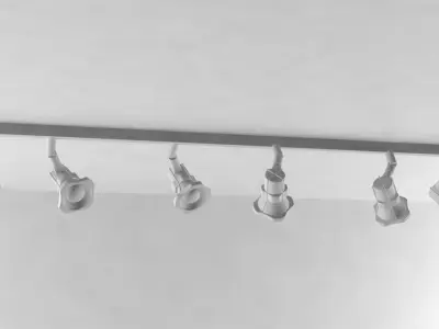 Truss Light Low-poly 3D model