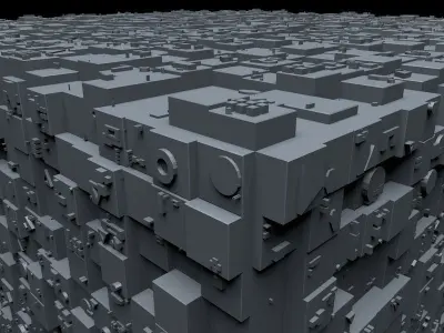 Sci-Fi Shapes - The Cube 3D model