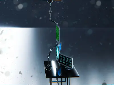 Sci-fi Displays 3D model