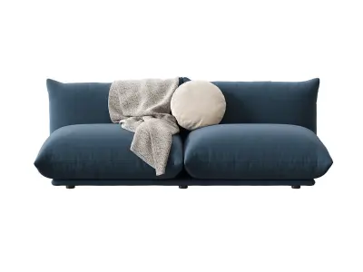 Marenco 2 Seater Sofa without Armrests 3D model