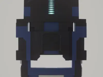 Retro Sci-Fi Data Cartridge Low-poly 3D model