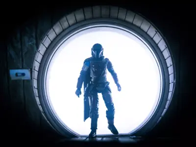 MANDALORIAN FIRST APPEARANCE MALDO KREIS BAR DOOR DIORAMA 3D print model