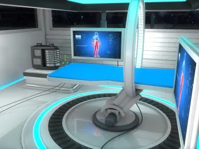 Sci Fi Medical Laboratory 3D model