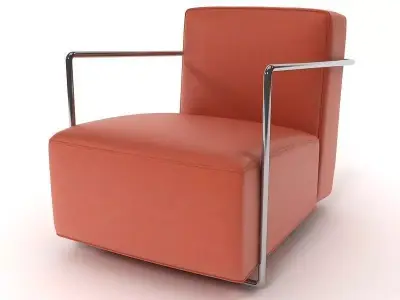 ABC armchair and ottoman 3D model