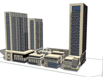 vacation spot-Resort-Fashion Leisure Hotel-0143 3D model