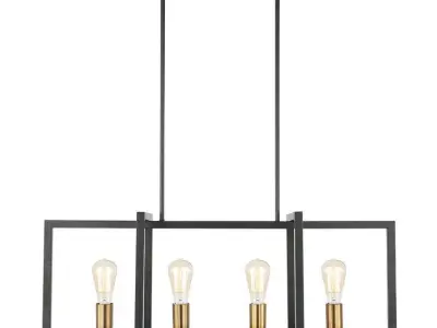 Barkingside Light Kitchen Island Linear Pendant 3D model