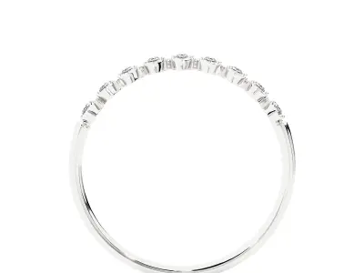 Light Minimalist Diamond Ring 3D print model