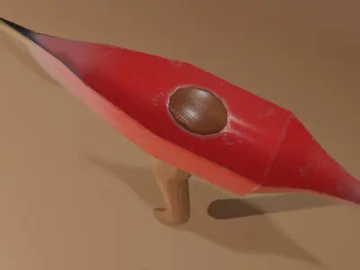 Firefighter axe Free low-poly 3D model