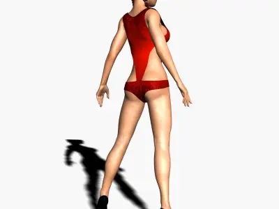 Alexa Rigged Character Low-poly 3D model