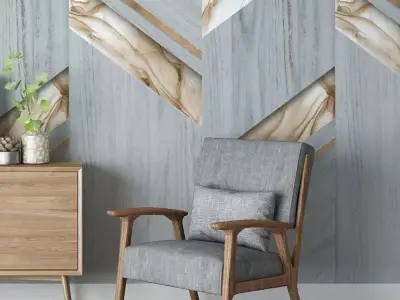 Modern Chevron Stone   Marble Wallpaper Texture