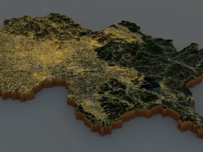 Beijing City China 3D model