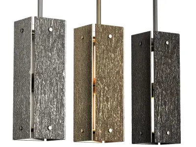 VOUVRAY RECTANGULAR PENDANT 19 3D model