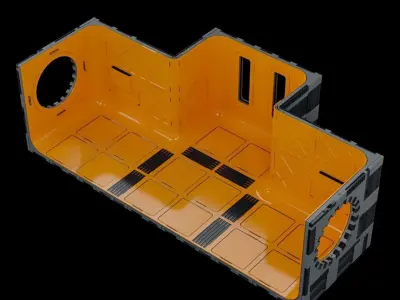 Sci-Fi Blocks Kit-Bash Set 3D model