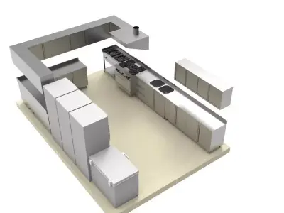 KITCHEN 64 3D model