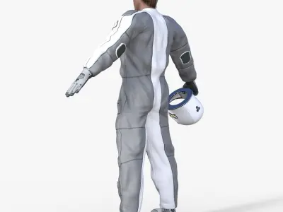 Spacesuit Astronaut Rigged 3D model