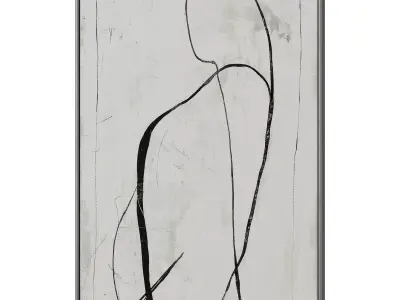 Abstract Painting Frame set 3D model 790