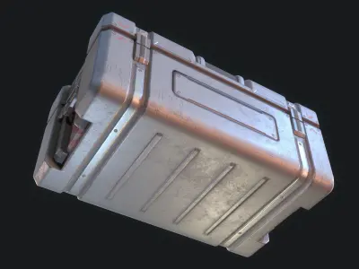 Sci-fi Storage Crate Low-poly 3D model buy
