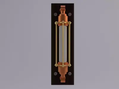 Edison Wall Lamp  Low-poly 3D model