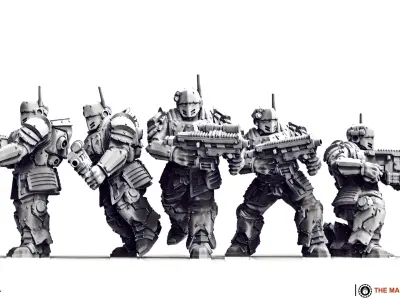 Black Knights - Recon Squad 3D print model