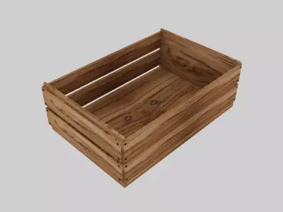 Fruit Box 3D Model Low-poly 3D model