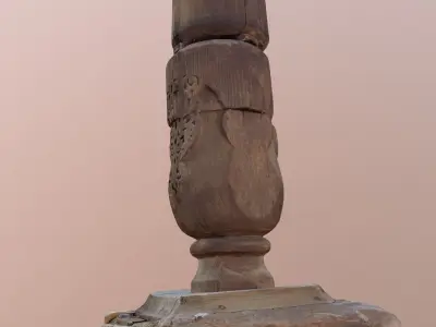 medieval architectural element Low-poly 3D model