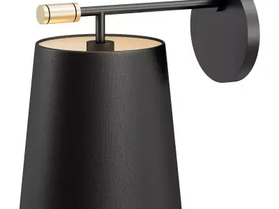 BOSTON wall lamp with gold handle 3D model