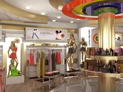 dress shop 3D model