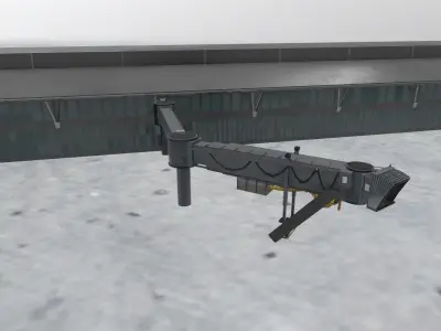 LBSF Terminal 2 Low-poly 3D model