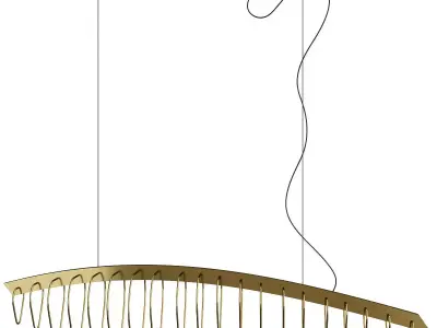 Whale MM Lampadari Low-poly 3D model