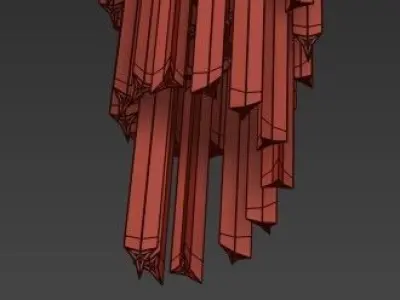 Trapani crystal chandelier 3D model