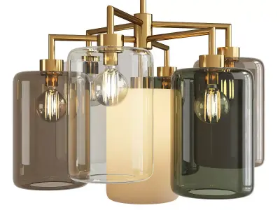 LOUISE ROUND CHANDELIER Low-poly 3D model