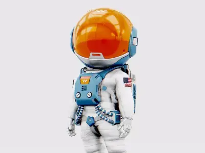 TOON  ASTRONAUT JEREMY  RIGGED 3D model