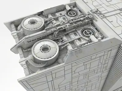 Star Wars A New Hope Sandcrawler 3D print model