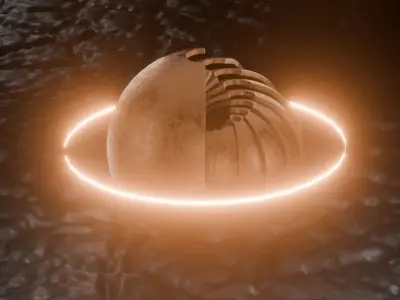 Sci-FI Orb Animation 3D model