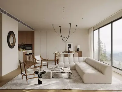 apartment interior scenes    3D model 27