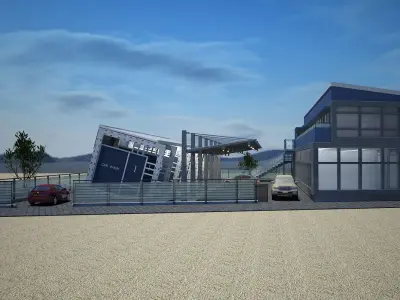 Modern Industrial Design Project A106 SketchUp DWG 3D model