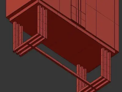 Cartye Bar Cabinet 2  3D model