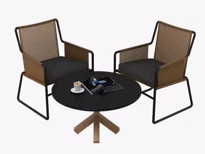 Flexform Harp Set 3D model