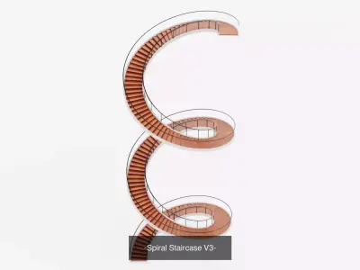 9 Staircases Collection - Modern Interior Stairs 3D Model Pack