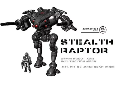 28mm Stealth Raptor  3D print model