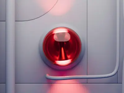 Alert Light Animation 3D model