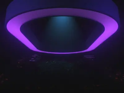 positions VEVO stage - Ariana Grande 3D model